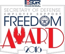  2016 Secretary of defense employer support freedom award